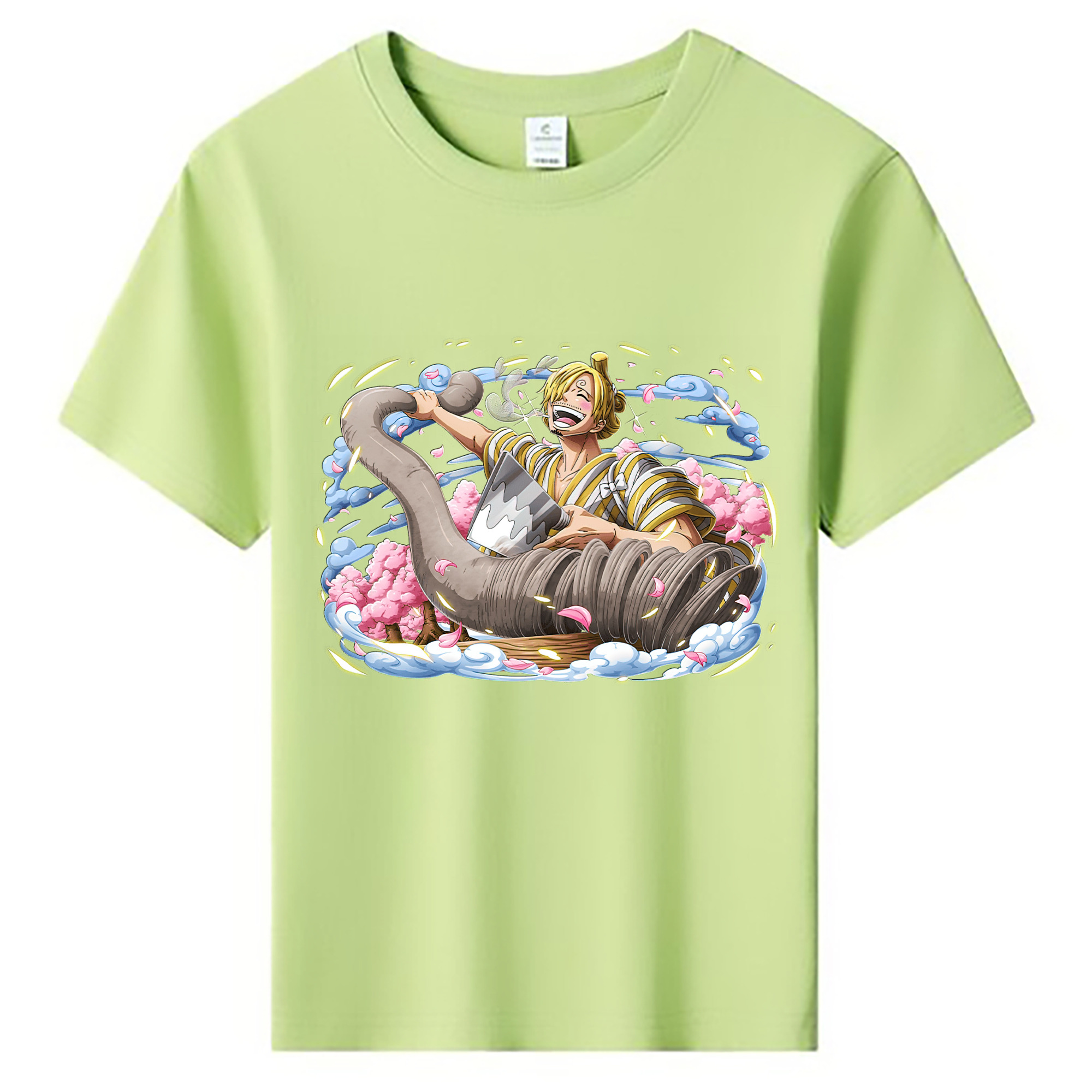 （画像用） ワンピース サンジ ONE PIECE Sanji 綿100％キッズTシャツ（フロントプリント）